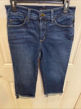 NYDJ Dark Blue Cropped Ankle Jeans